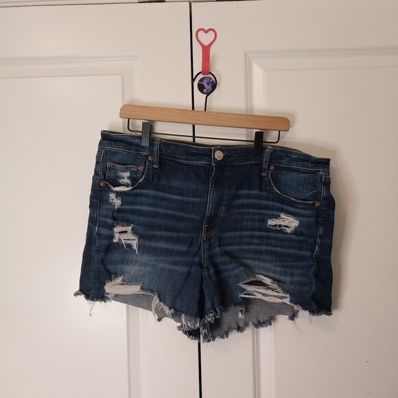 American Eagle Ripped Jean Shorts - Picture 2 of 8